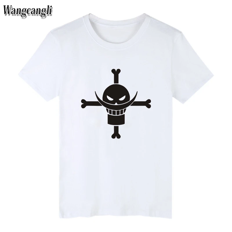 Новинка 2017 One Piece Футболка мужская 100% хлопок футболка брендовая одежда Homme аниме