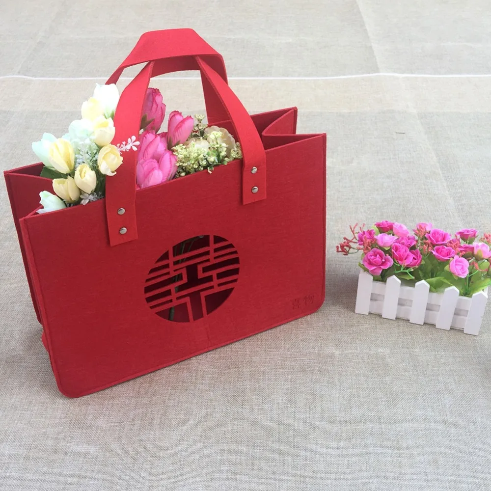 2018 войлочная сумка для покупок эко многоразовая складная на плечо тоут