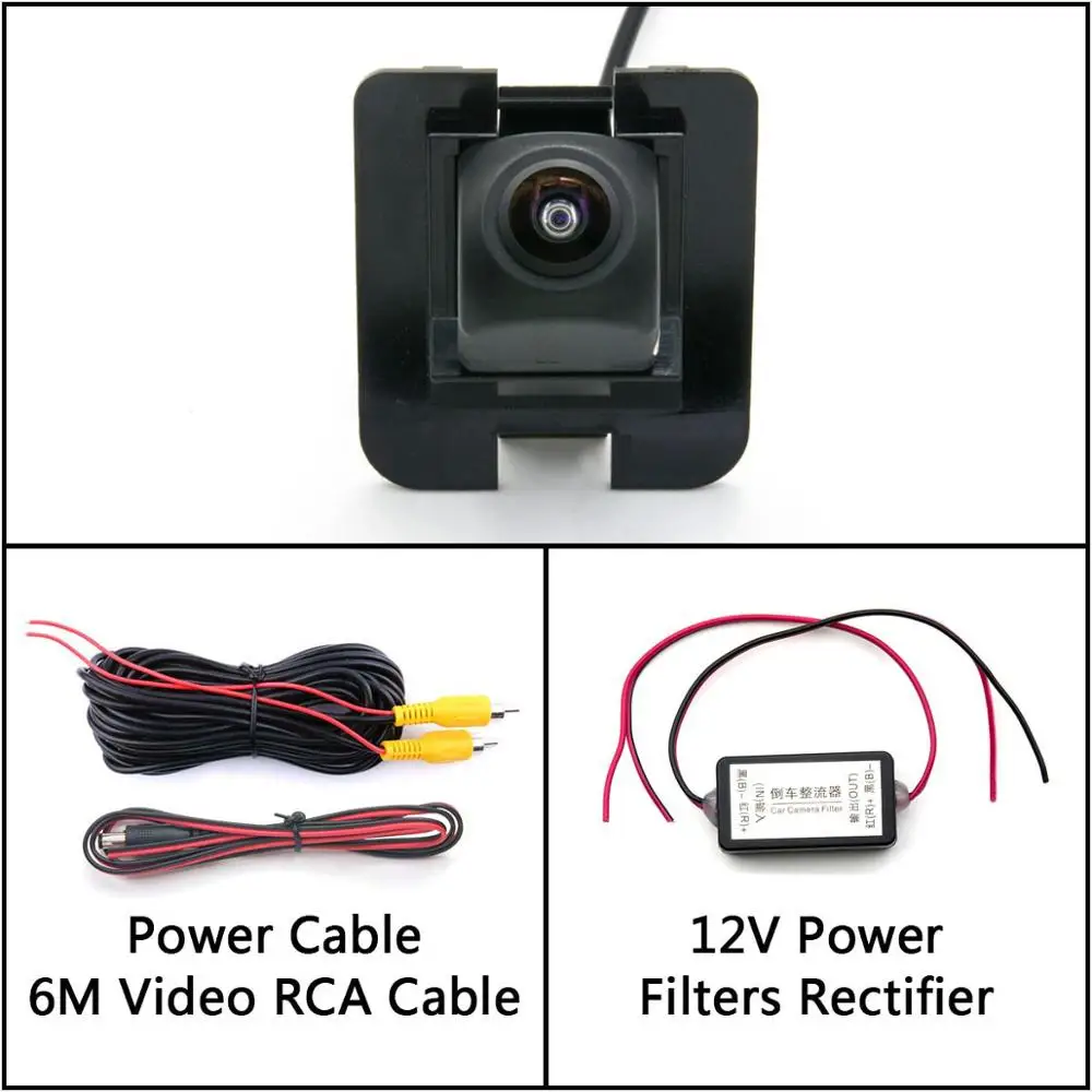 Camera With Filter 175 градусов HD камера заднего вида для Mercedes Benz S Class W204 W212 W221 Viano Vito S65 S63 S55 AGM монитор парковки автомобиля - Название цвета: Camera With Filter