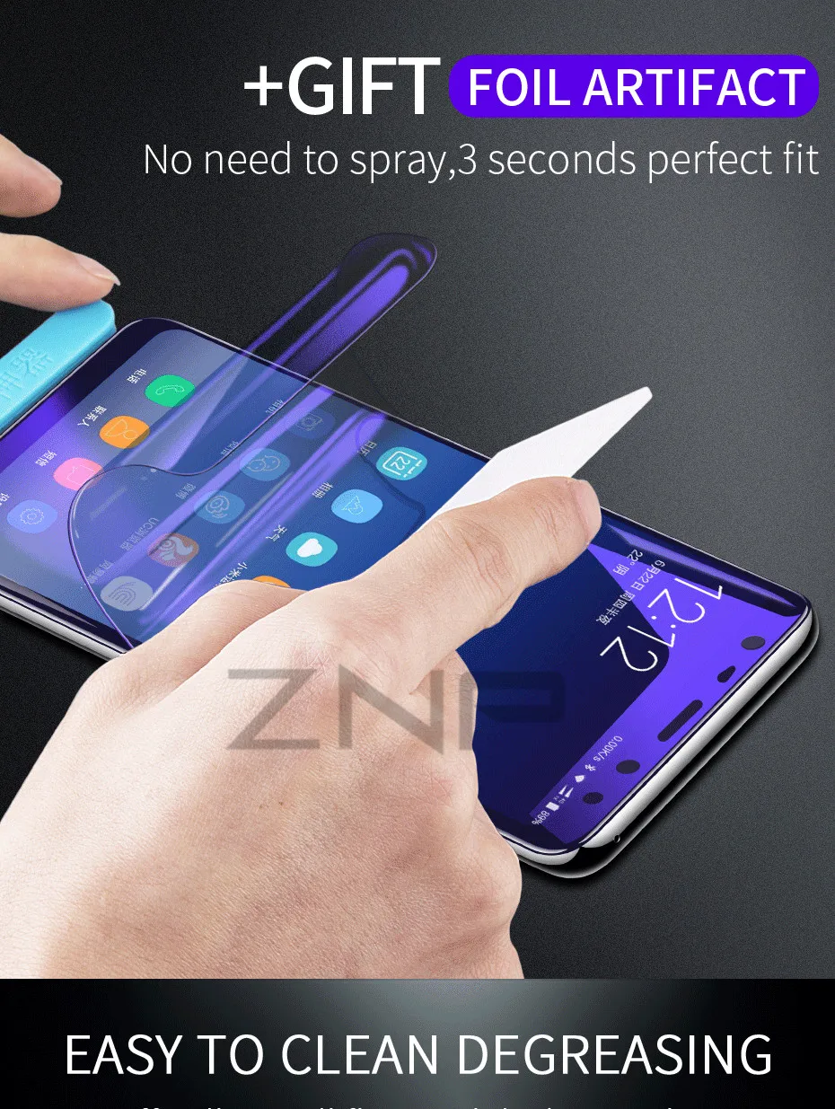 ZNP 3D мягкая полностью покрывающая Гидрогелевая пленка для huawei P20 P10 Lite Pro Защита экрана для huawei P10 Plus Honor 9 Lite 10 не стекло