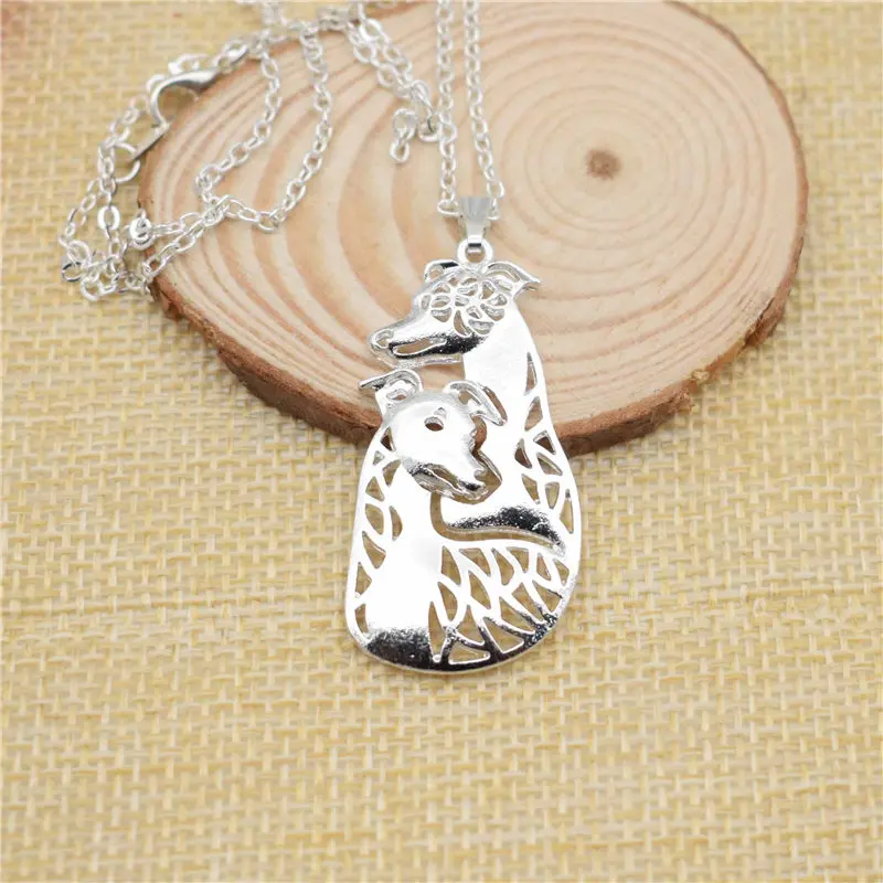 LPHZQH Модный Аксессуар Мультфильм Бохо Шикарный белый парный собака ожерелье