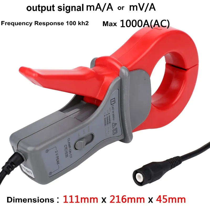 Высококлассный токовый зажим осциллограф открытой частоты с высокочастотным