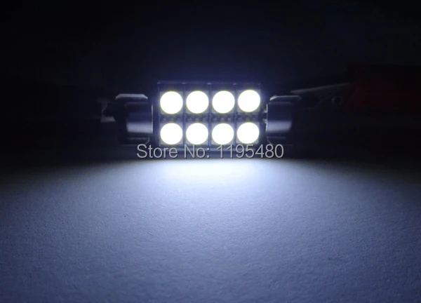 10pcs Supe quality No polarity C5W 41mm 42mm 8smd 211-2 212-2 214-2 6451 6411 canbus festoon led Interior dome map Light | Автомобили и
