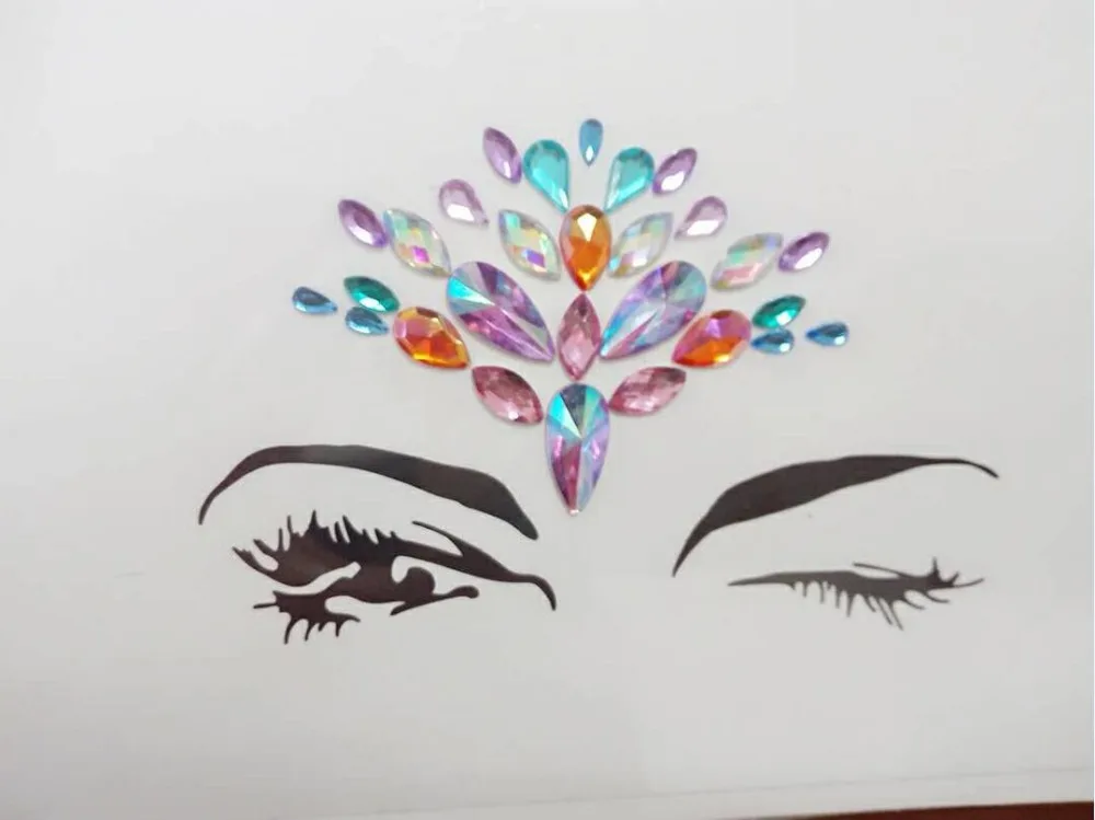 Наклейка для дрели из акриловой смолы Bindi подобранная вручную в богемном и