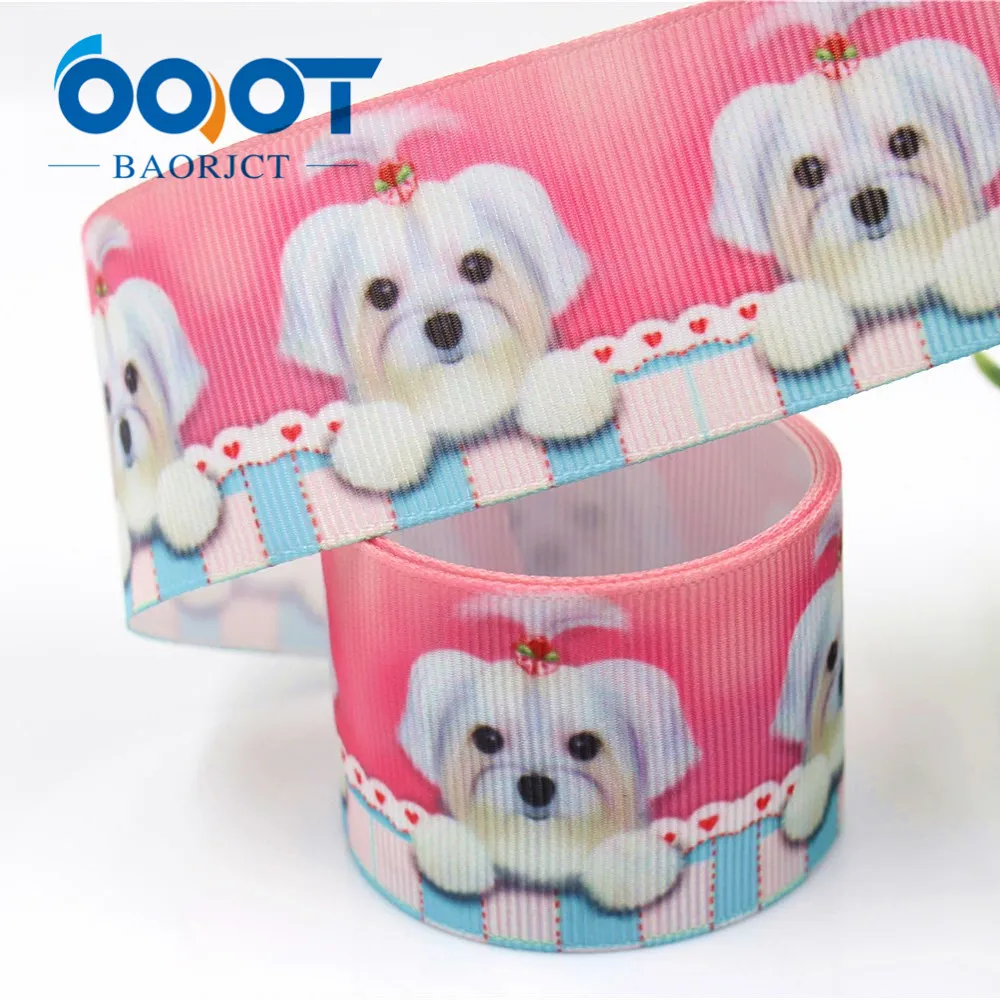 OOOT BAORJCT I-19411-927 1-1/2 дюйма 10 ярдов термопечать с животными ленты из корсажа шапка