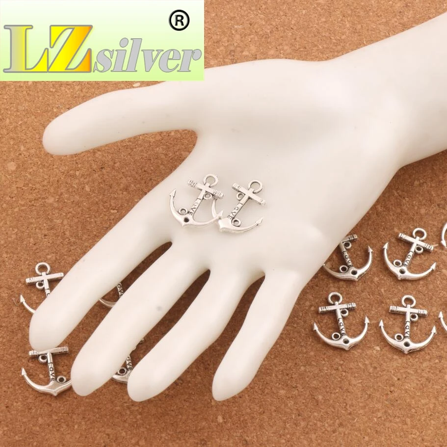 

Love Anchor Spacer Charm Beads 19x22mm 200PCS zinc alloy Pendants Alloy Handmade Jewelry DIY L002