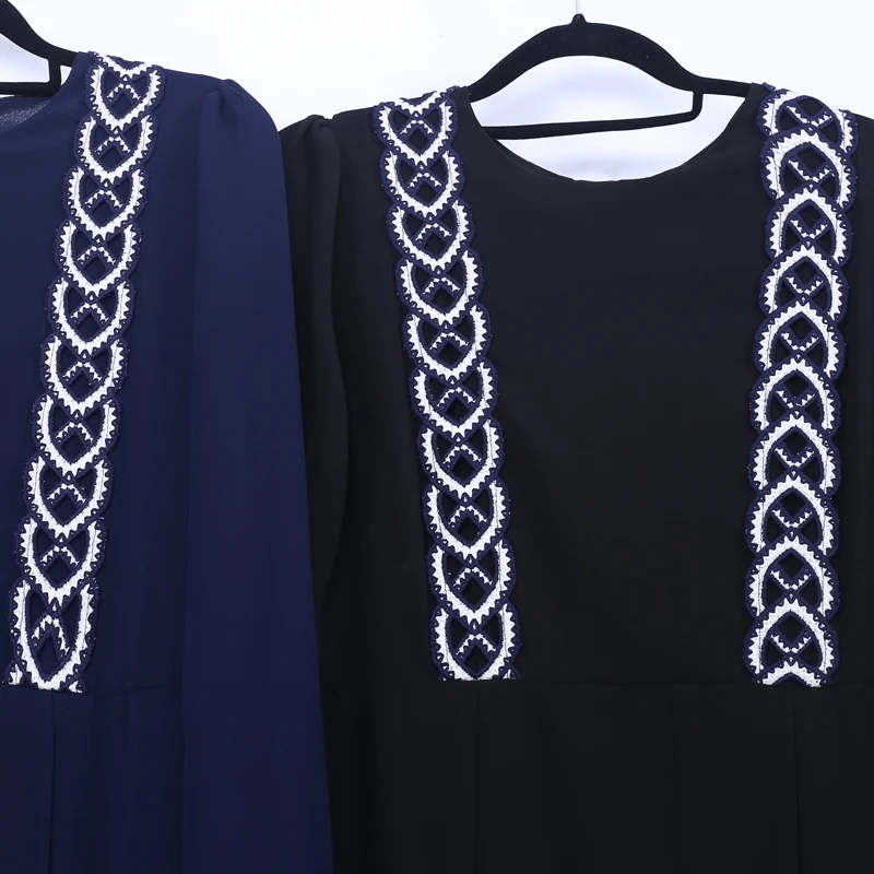 Мусульманское платье в турецком стиле женское кружевное с вышивкой Caftan большой
