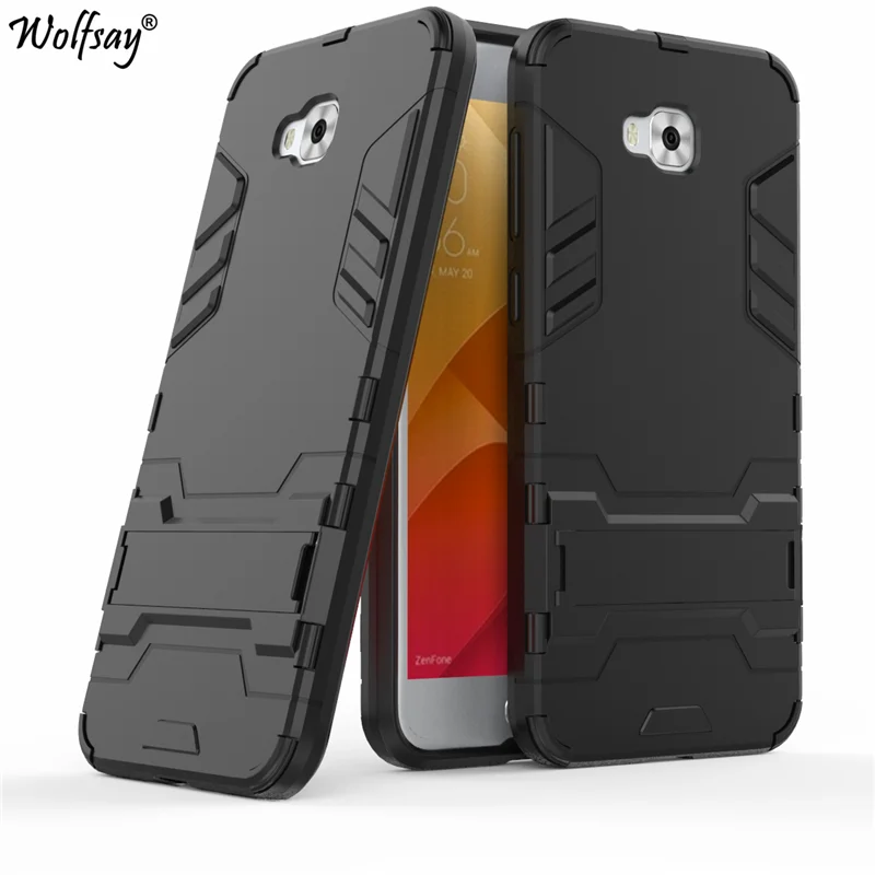Чехол Wolfsay Capa Asus Zenfone 4 Selfie ZD553KL роскошный резиновый ЖЕСТКИЙ чехол для телефона Coque