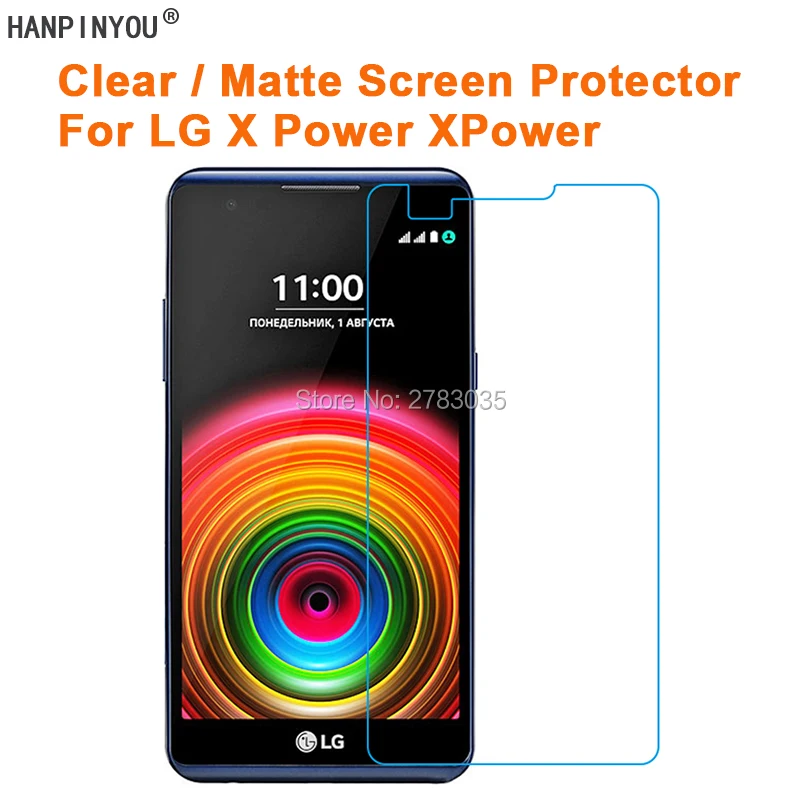 Для LG X power K220DS K450 5 3 &quotпрозрачная глянцевая/Антибликовая матовая защитная пленка