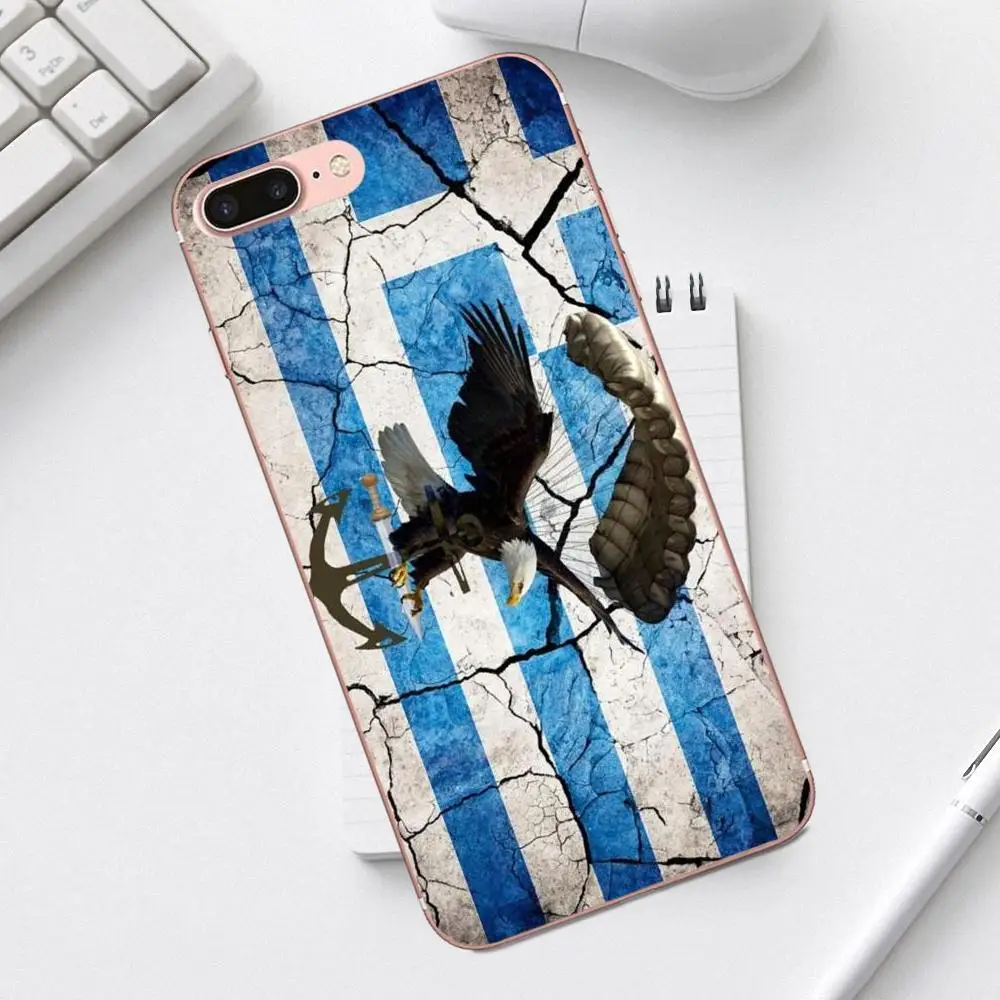 TPU Phone Case For iPhone 4 4S 5 5C SE 6 6S 7 8 Plus X XS Max XR Galaxy A3 A5 J1 J3 J5 J7 2017 Greece Flag Other Country Flags | Мобильные