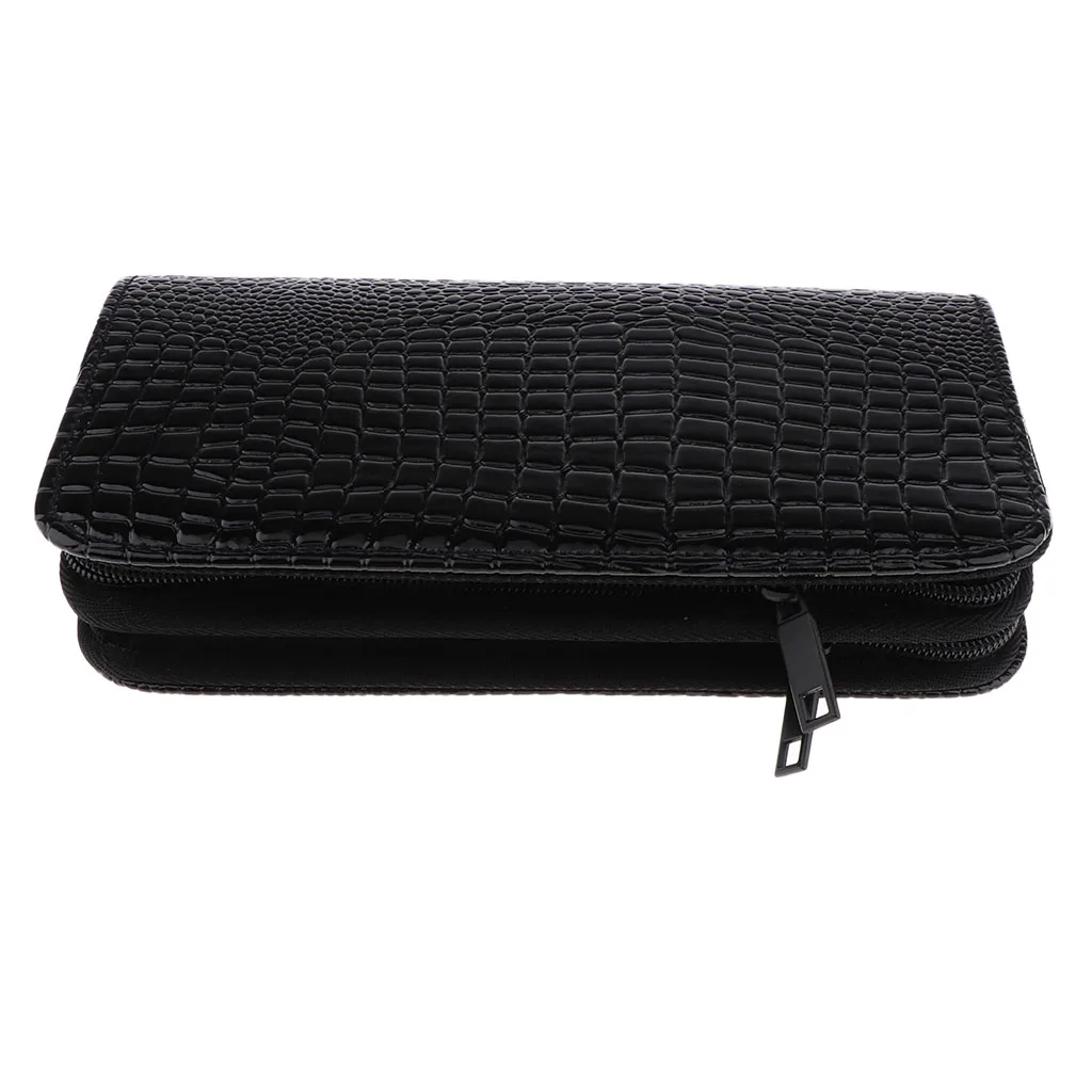 Кожаные волосы ПУ ножницы чехол для парикмахерских инструментов сумка