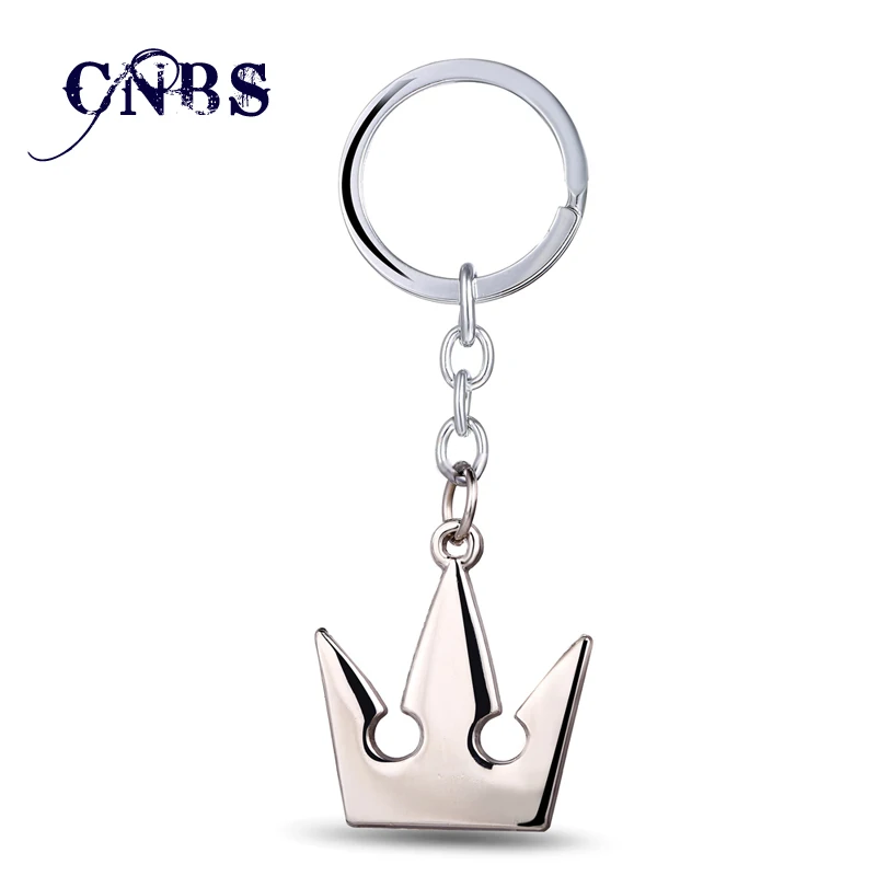 

12/pcs/lot Hot Game Kingdom Hearts Crown Keychain can Drop-shipping Metal Key Rings For Gift Chaveiro Key chain Jewelry YS10905