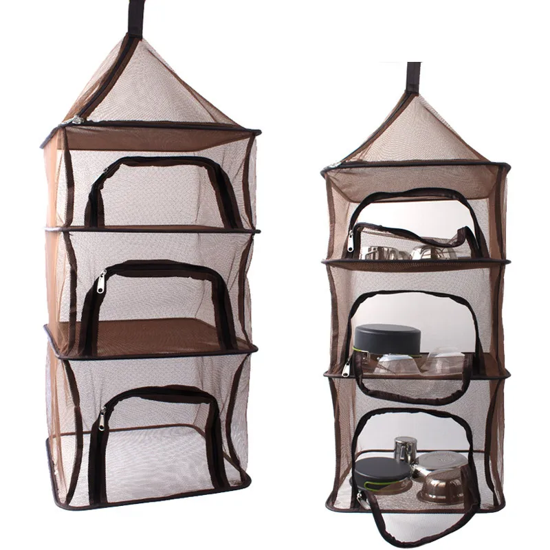 Уличная Складная сетка для сушки на воздухе многофункциональная четырехслойная