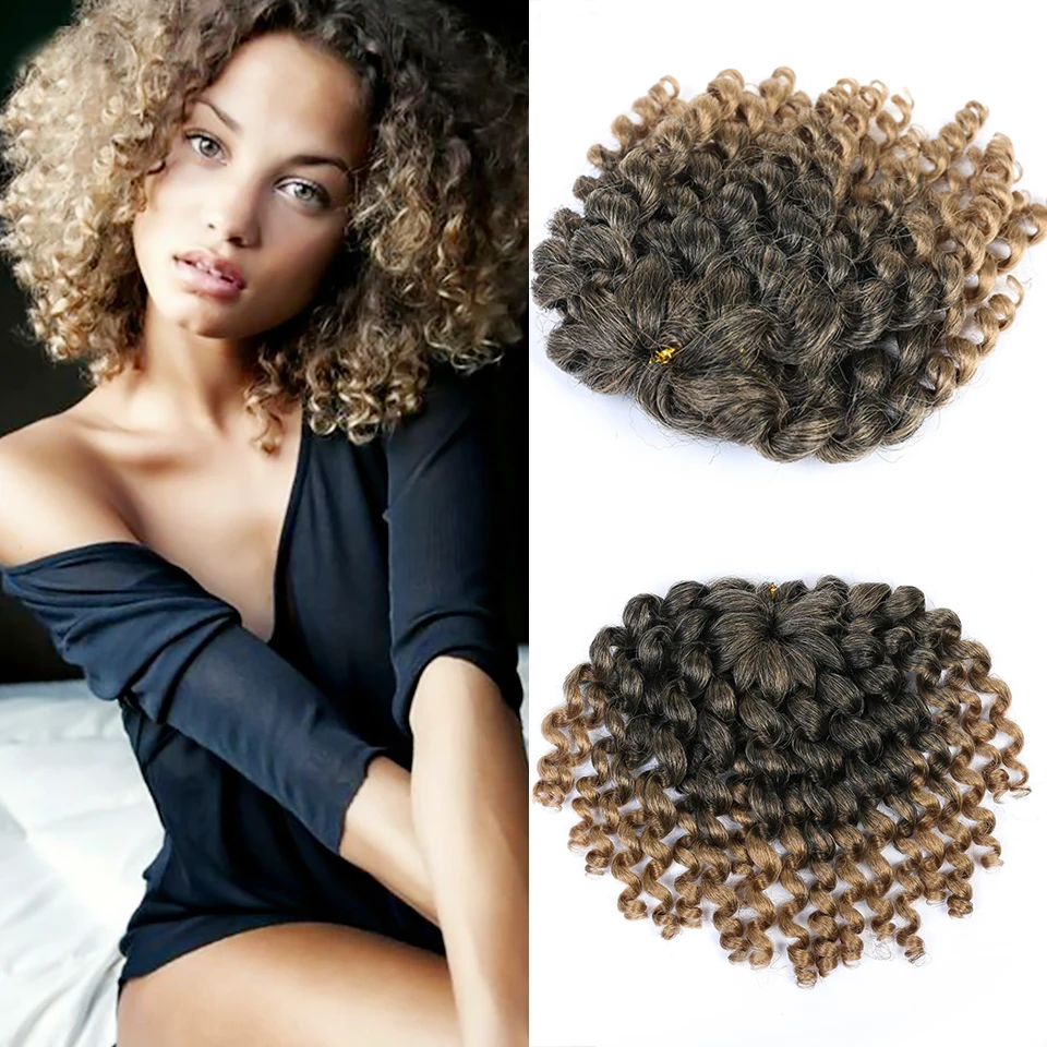 Синтетические жгуты для вплетания волос женщин jumpy Wand Curl Twist ямайский отскок