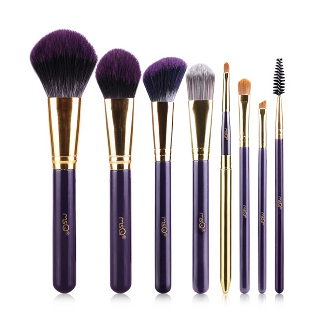 Высокое качество 8 штук MSQ бамбуковые ручки кисти для макияжа Тени век основа тени