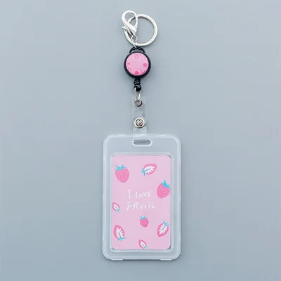 Kawaii Единорог выдвижной держатель карточек медсестры доктор выставка потяните ключ кличка карты бейдж держатель школьные офисные принадлежности - Цвет: 7
