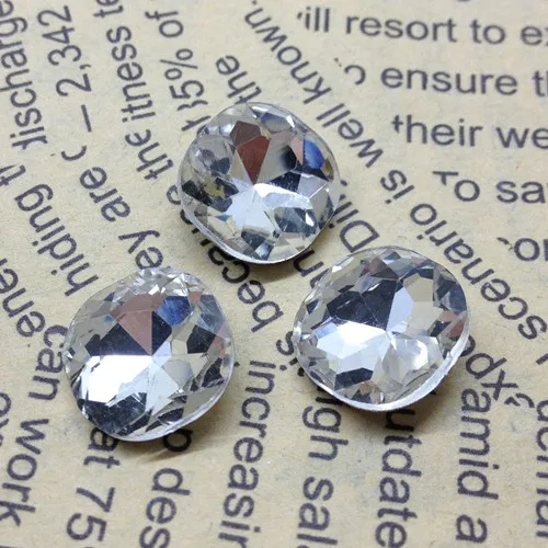 crystal clear TopStone классический толстый квадратный кристалл необычный камень Pointback стеклянные стразы 8 мм, 10 мм, 12 мм, 14 мм, 18 мм для изготовления ювелирных изделий - Цвет: crystal clear