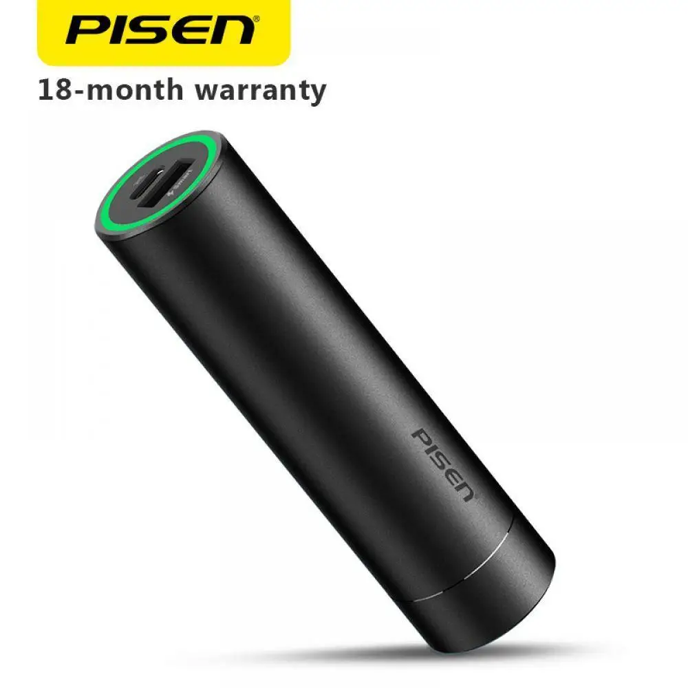 Pisen mini type C 5000 mAh power Bank 5 V/3A внешний аккумулятор портативное зарядное устройство
