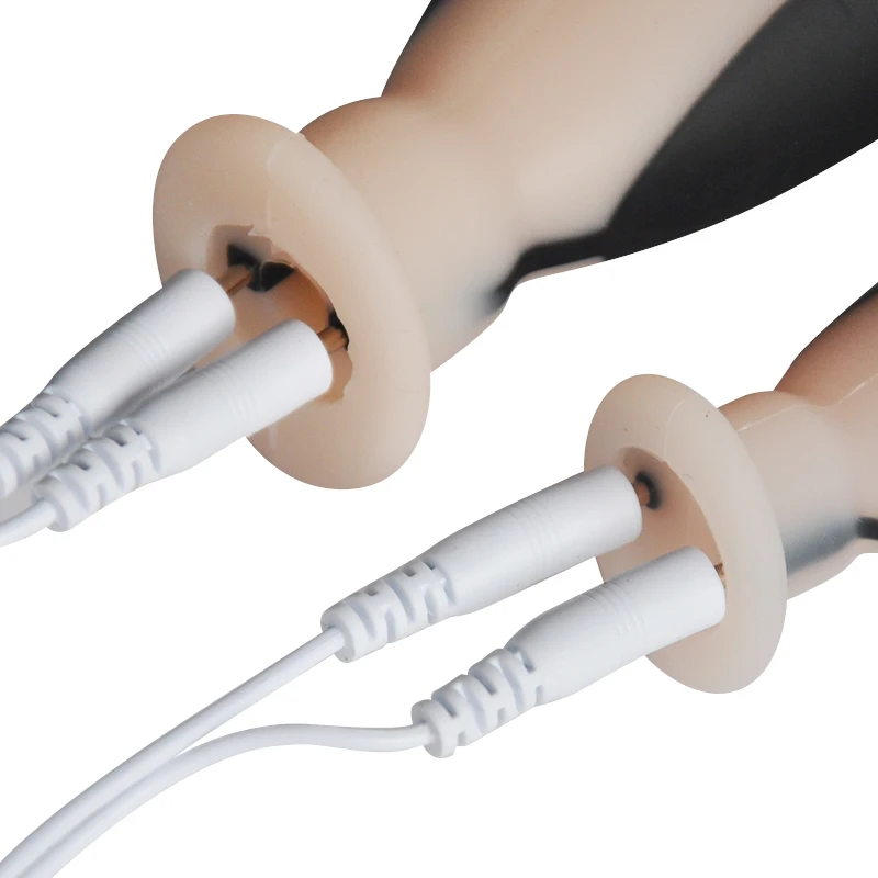 Shock Anal/ Vagina Plug Sexy Product 4 Head Cable Men's Healthy Promoting Blood Massager Adult Erotic Games Toys Electro | Красота и