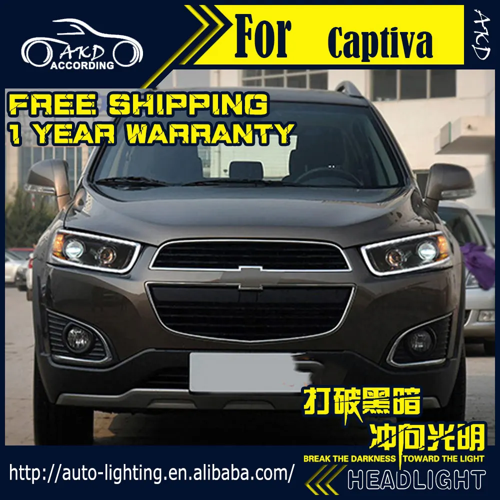 AKD автомобильный Стайлинг Головной фонарь для Chevrolet Captiva фары для автомобиля Captiva светодиодный фары DRL H7 D2H Hid вариант Ангел глаз би ксенон луч