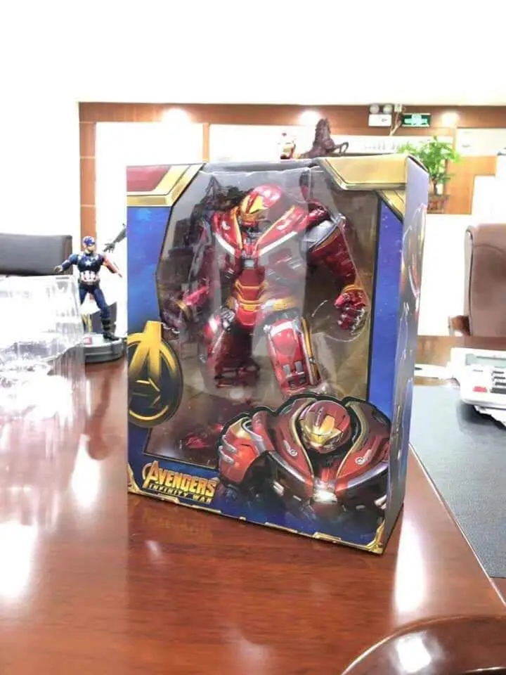 New Hot! 20CM Avengers 3 Infinity War Iron Man Hulkbuster MK44 Armor With LED Light PVC Figure Model Toys Collectible Gift Dolls | Игрушки и