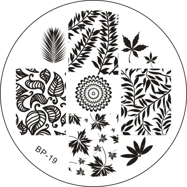 BORN PRETTY квадратный дизайн ногтей штамп шаблон цветочный летний бикини путешествия самолет Лист Звезда Бабочка изображение ногтей штамповки пластины