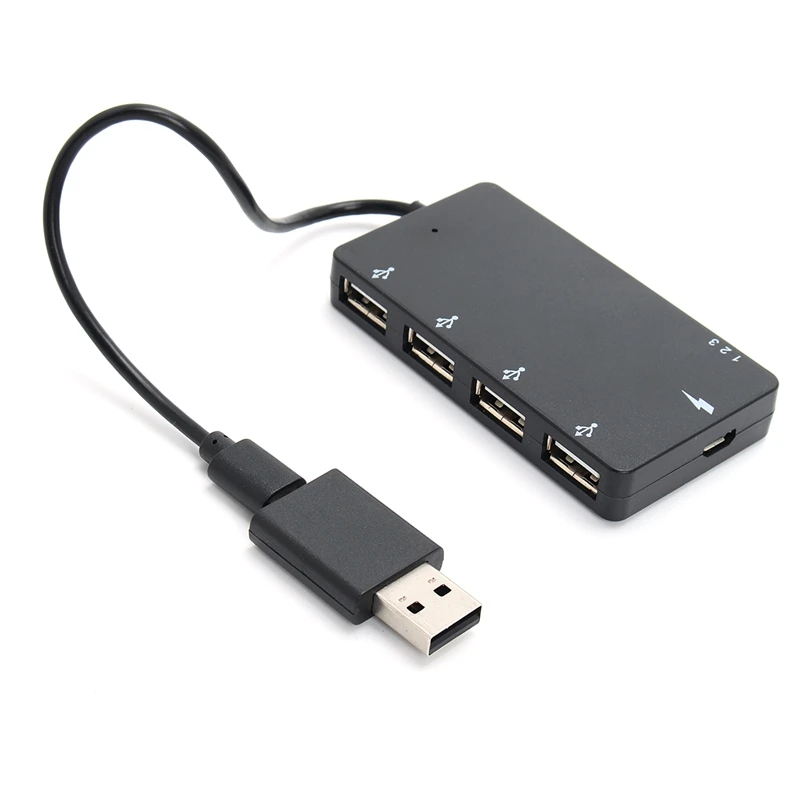 4 USB 2,0 к Micro USB OTG адаптер зарядного устройства Универсальное зарядное устройство для смартфонов U диск MP3 для Windows системы планшеты профессиональные