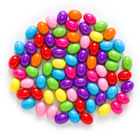 multicolor random mixed acrylic oval shaped spacer beads findings jewelry making spacer beads 9 12mm