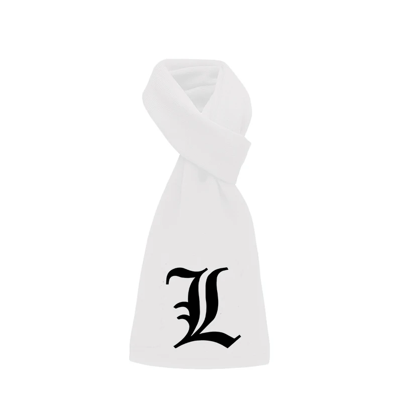Anime Death Note L Lawliet Ryuuku Warp-knitted Velvet Scarf Winter Warm Fleece Scarves Cosplay Shawl Neckerchief Muffler Gift |