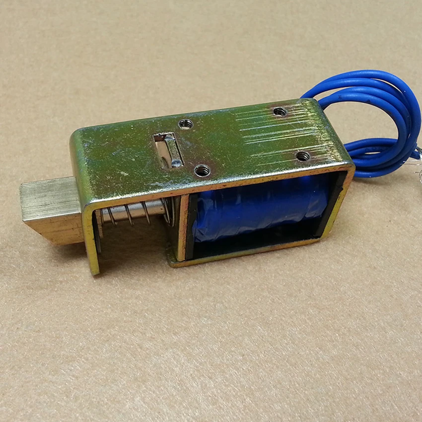 

DC 12V 24V electric lock linear solenoid lock door lock of Safe box JF-S0837DL