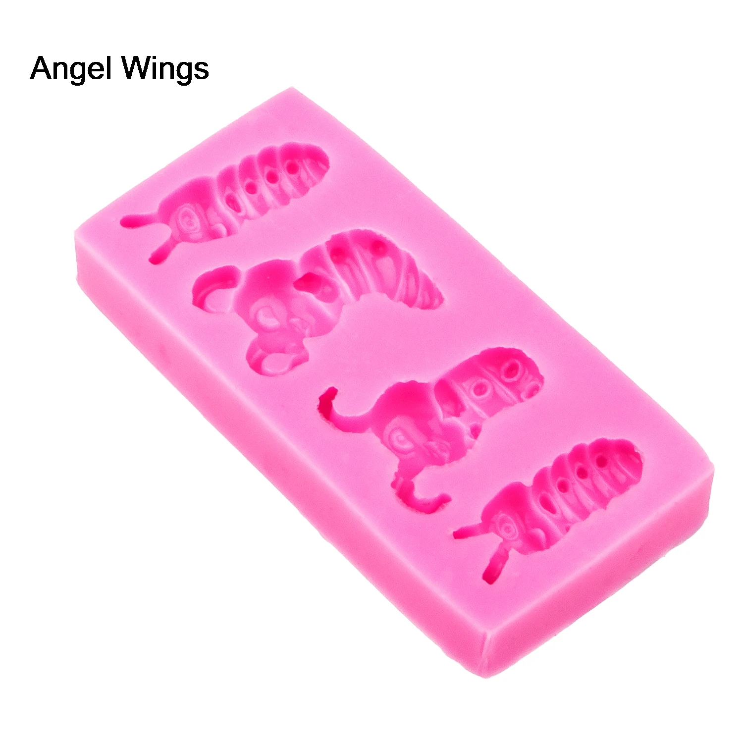 Angel Wings пищевая 3D форма для помадки силиконовая торта насекомое обратная