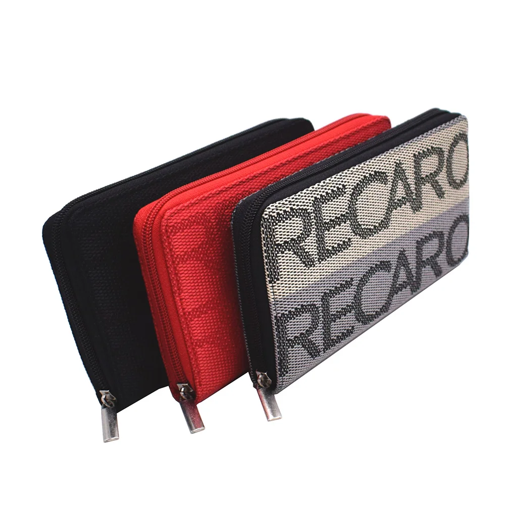 НОВЫЙ JDM СТИЛЬ RECARO на молнии бумажник гоночный автомобиль чехол для ключей