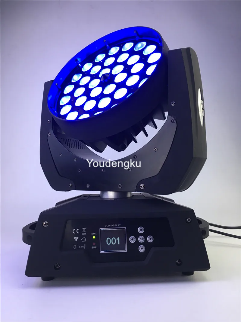 2 шт. 36*10 Вт 4-в-1 rgbw Смешивание цветов dmx zoom led moving head wash lyre movinghead light | Освещение