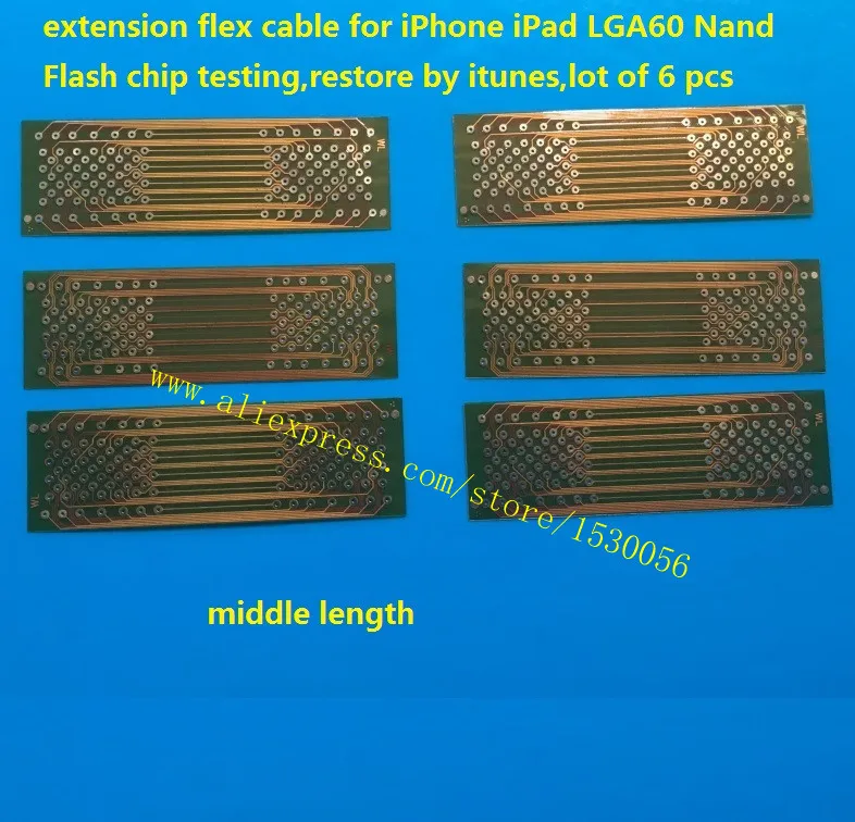 Удлинительный гибкий кабель для iPhone iPad LGA60 Nand тестирование микросхем Flash