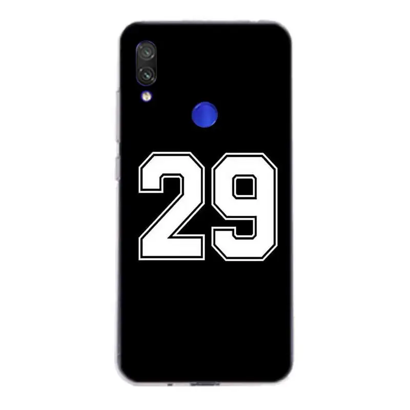 Мягкий резиновый чехол бампер Lucky number для Xiaomi Redmi K20 8 7 6A 6 5 Plus 5A 4 4A 4X S2 Note Pro| |