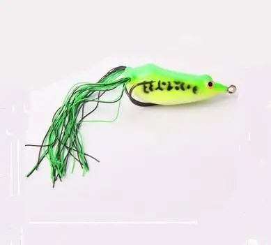 Topwater пластиковая рыболовная Мягкая приманка притягивает змееголов рыба 7х2см 10 г