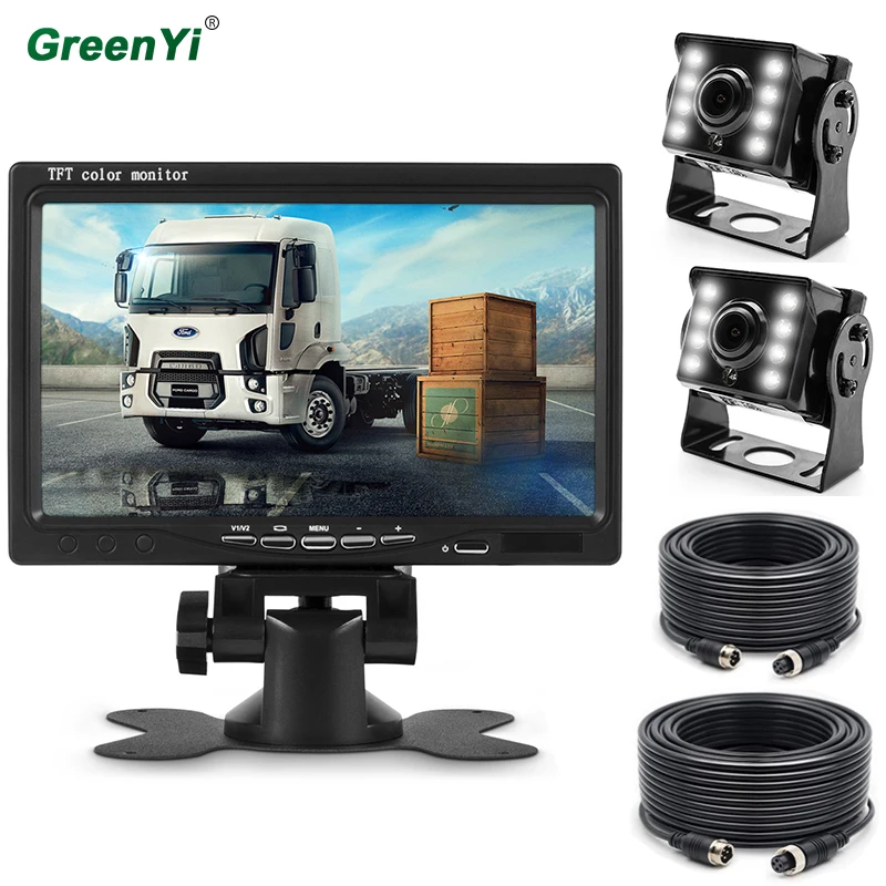 GreenYi 1280*960 P 7 &quotIPS экран AHD автомобильный монитор с 2 канальным звездным светом