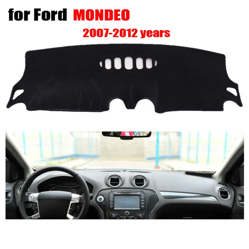 

Чехлы для приборной панели автомобиля, коврик для Ford Mondeo 2007-2012 лет, левосторонний коврик для приборной панели, чехлы для приборной панели, аксессуары для платформы приборной панели