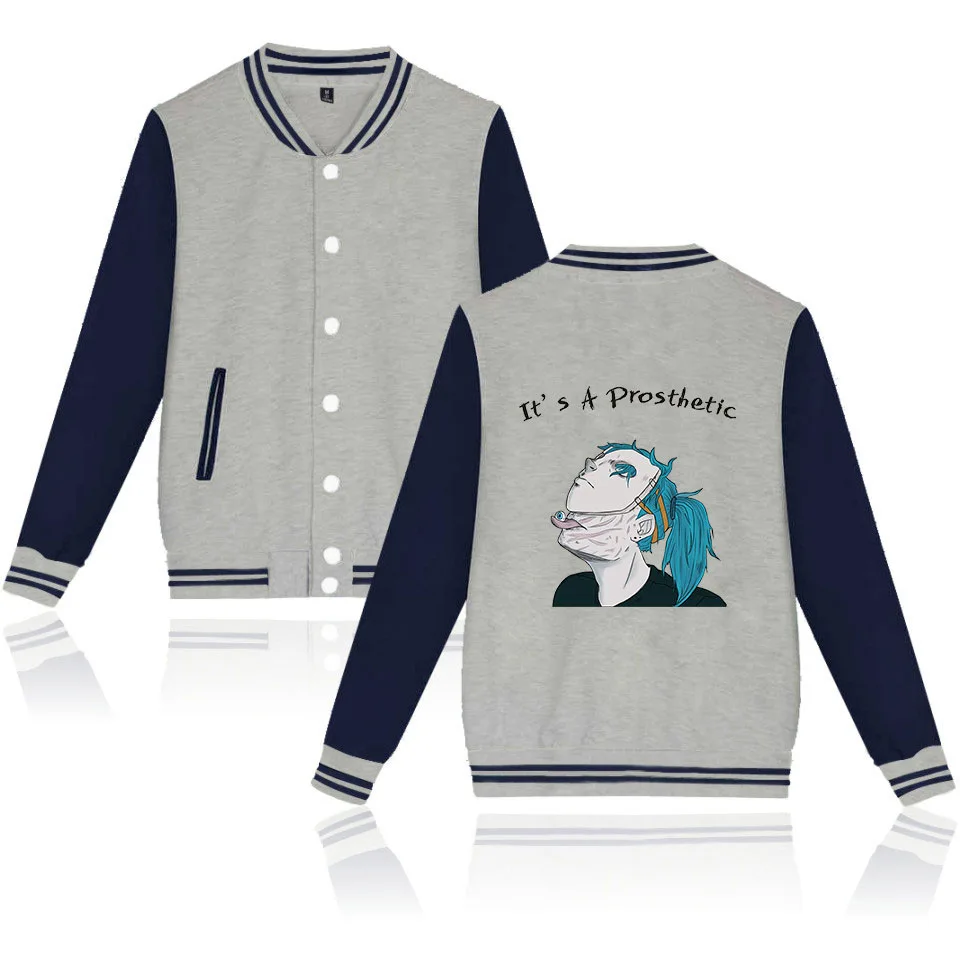 GREY SALLY FACE COAT XXS-XXXXL, бейсбольная куртка для игры sally face, унисекс, толстовки, Толстовка sally face eyes, маскарадные костюмы, куртка, пальто размера плюс - Цвет: GREY SALLY FACE COAT