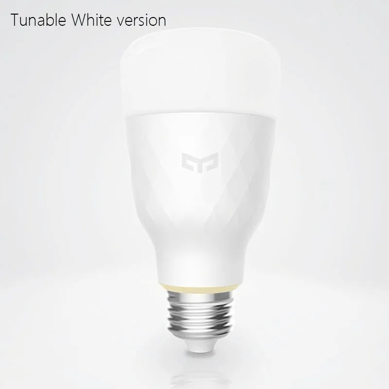 White version Xiao mi jia Yeelight Смарт светодиодный лампы Красочный 800 люмен 10 Вт E27 лимон умная лампа для mi Home приложение(обновленная версия - Цвет: White version