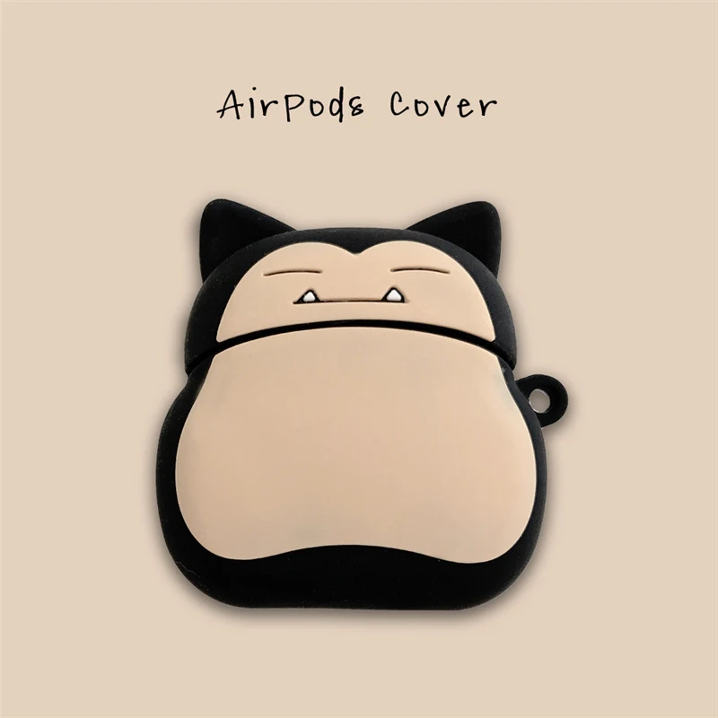 Белый Прекрасный Pokemon Airpods Силикагель Чехол для Apple Bluetooth-гарнитура Зарядка Box Новые аксессуары против падения пыли - Цвет: Белый