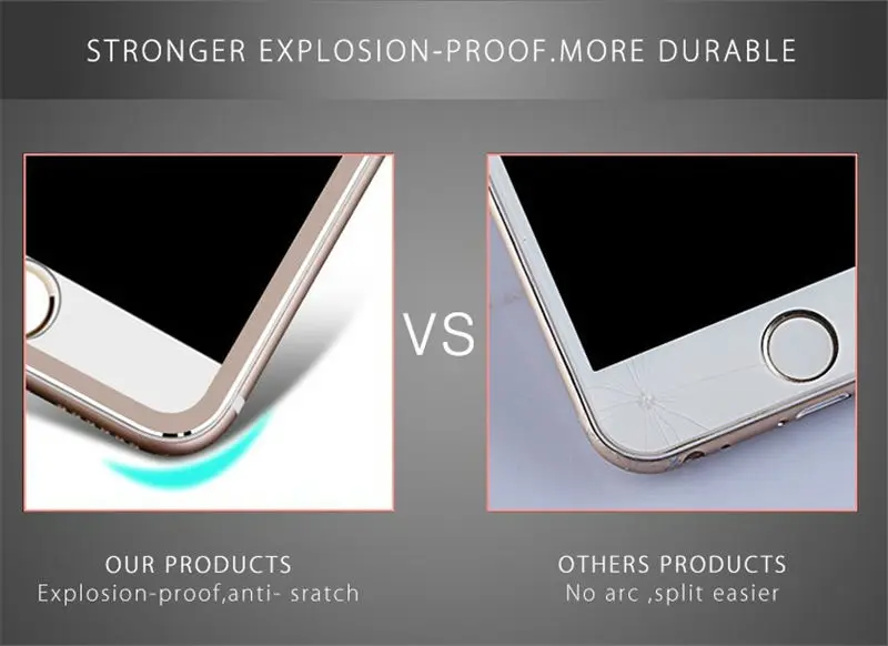 Защитное стекло 3D Arc Edge закаленное с полным покрытием для iPhone 6 s 7 plus|tempered glass screen