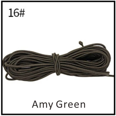 16 - amy green 3 м/лот сильный эластичный Канатный шнур 3 мм Круглый Банджи шок растягивающийся шнур DIY 24 разных цветов - Цвет: 16 - amy green