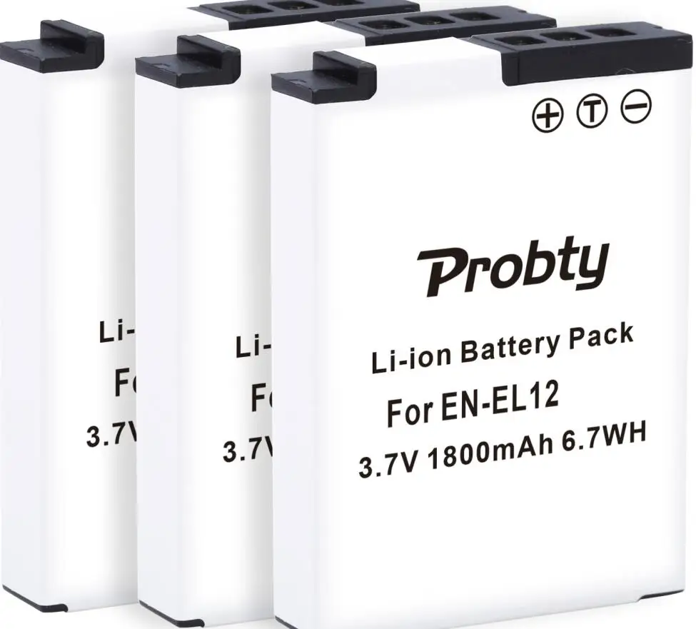 3 battery EN-EL12 Батарея& Зарядное устройство для цифровой камеры NIKON CoolPix S6000 S6100 S6200 S6300 S8200 S9300 S610 S620 S630 S640 S800c S1100pj S1200pj AW110 - Цвет: 3 battery