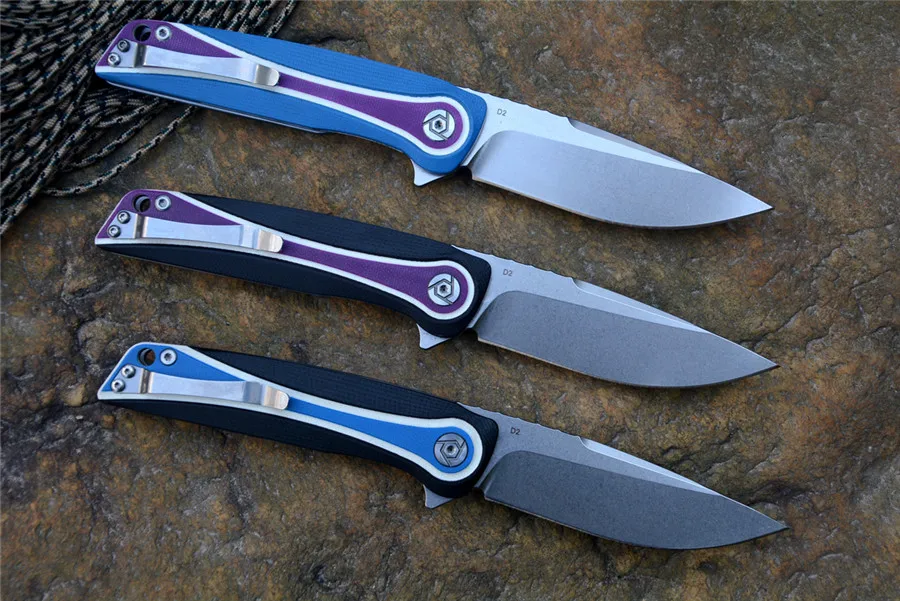 CH нож Ch3511G10 D2 с вымытым лезвием, 3 цвета, G10, складные ножи с ручкой для кемпинга, охоты, походов и рыбалки на открытом воздухе