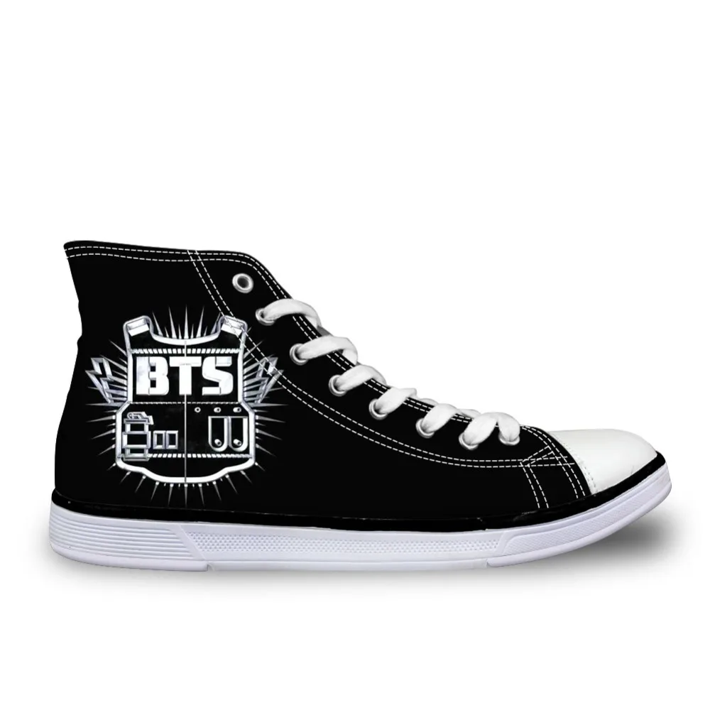 BTS/популярные корейские мужские парусиновые туфли с принтом в виде Аниме