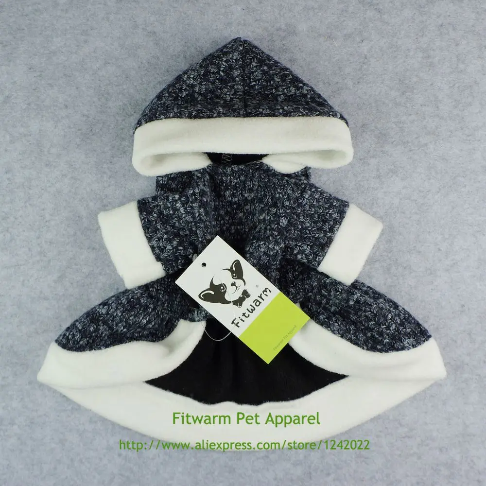 Fitwarm Снежинка вязаная одежда для домашних животных платья собаки пальто с