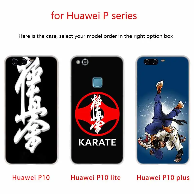 Чехол Kyokushin для телефона с символом карате Huawei P40 P9 P10 P20 P30 Lite чехлы Pro P Smart 2019 мягкий