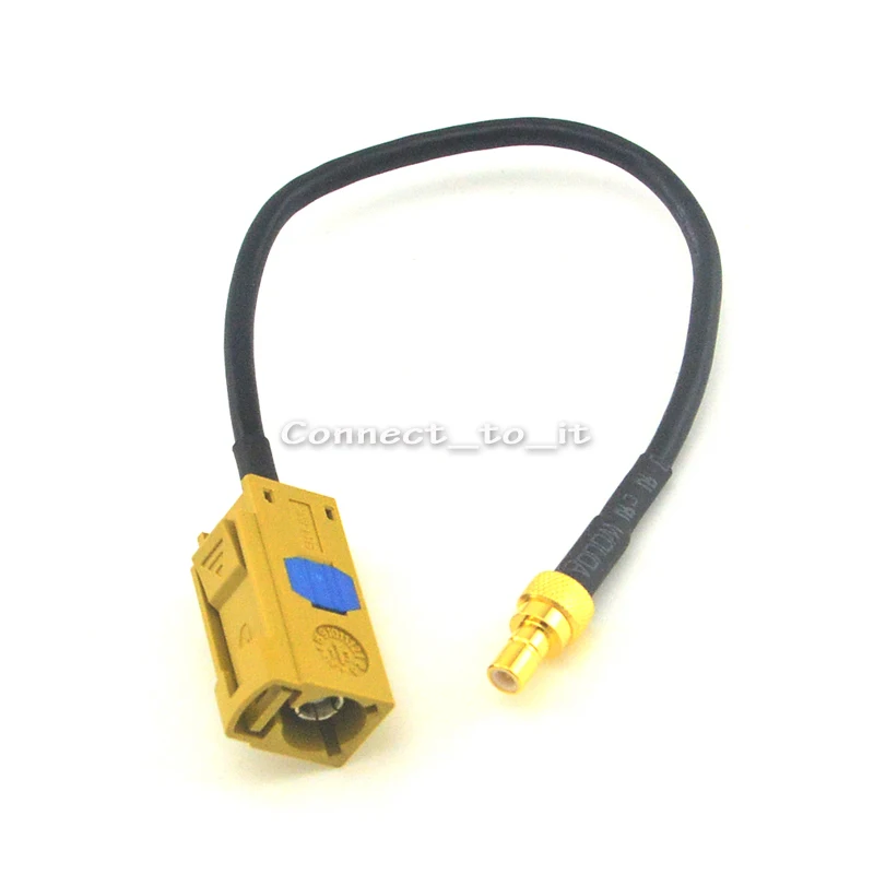 Коаксиальный удлинитель Fakra RF разъем K с гнездом Мама на штырьковый SMB для