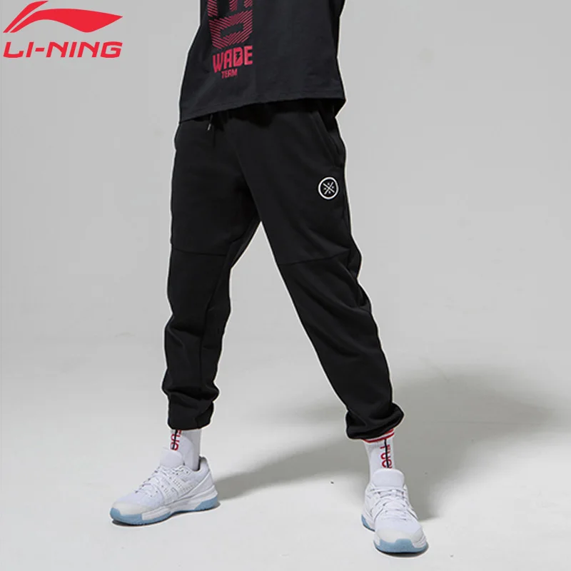 (Клиренс) Li Ning мужские спортивные штаны серии Wade 82% хлопок 18% полиэстер Обычная